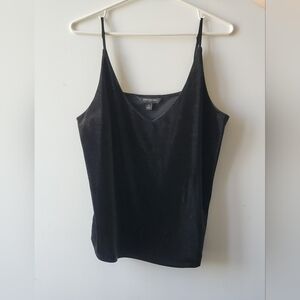 Banana Republic Black Fitted Sleeveless Velvety Camisole
